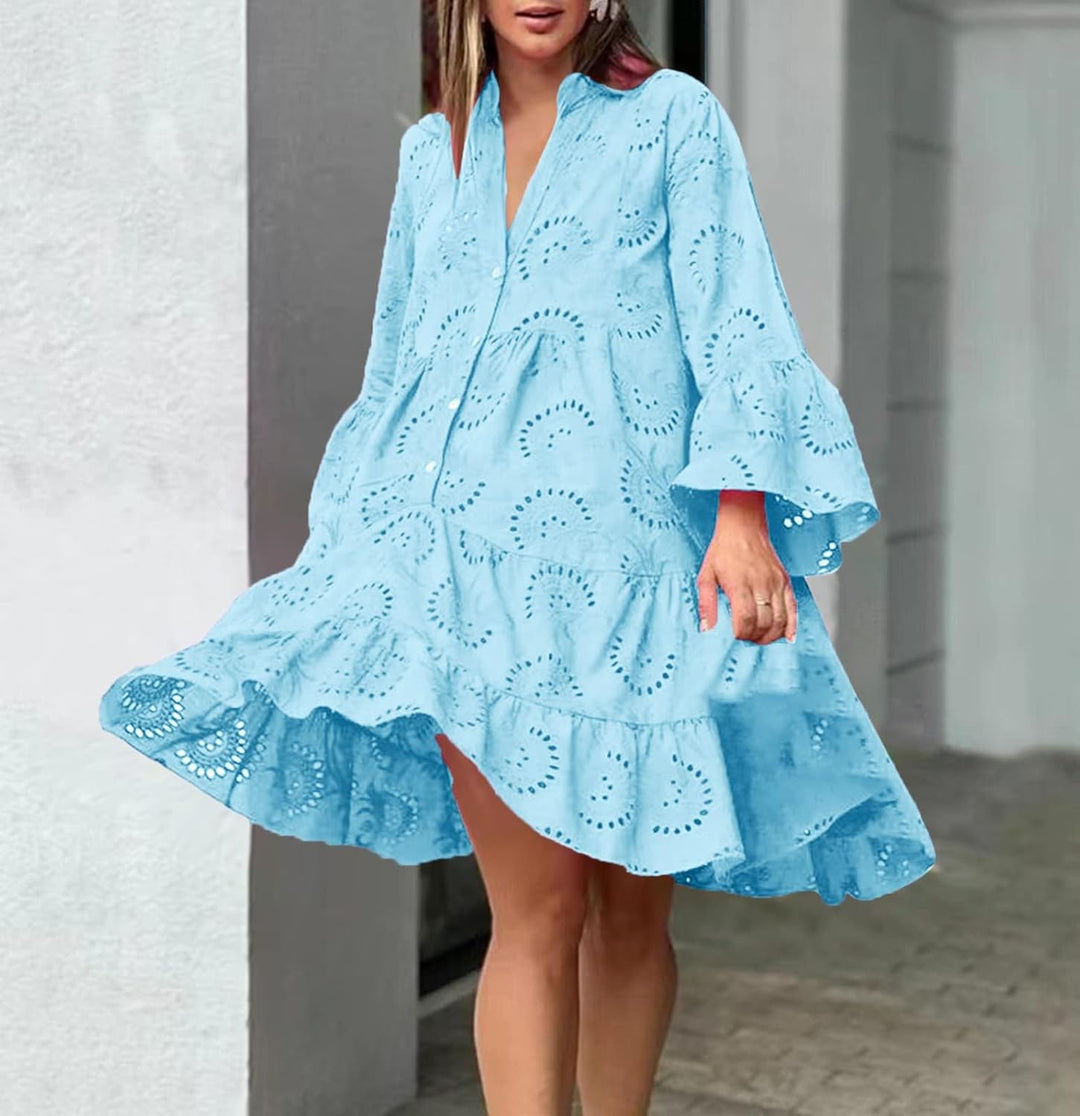 Judy™ | Eyelet Detail Mini Dress