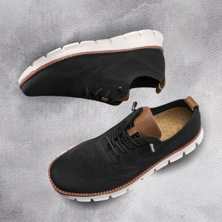 Michael Sydney men's sneakers Black/White, front view