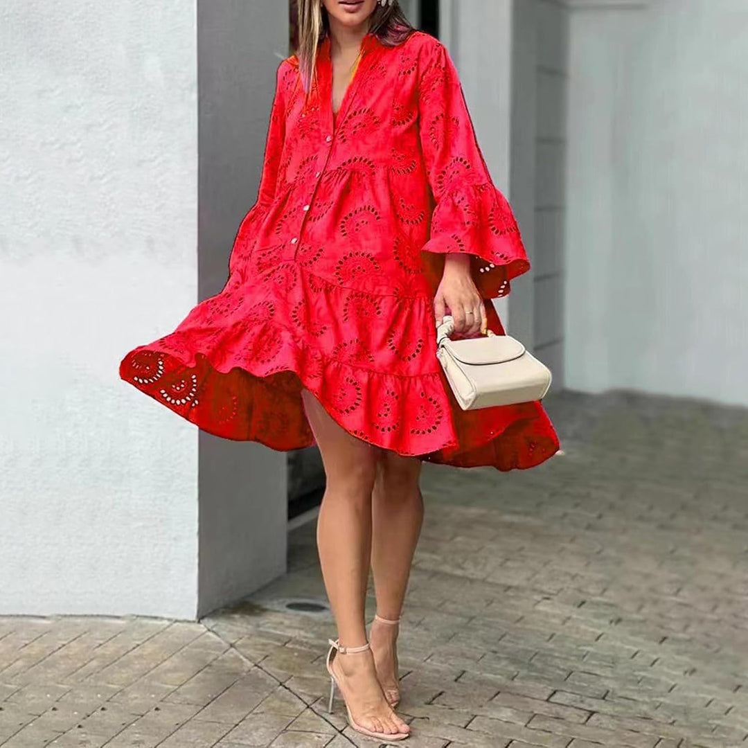 Judy™ | Eyelet Detail Mini Dress