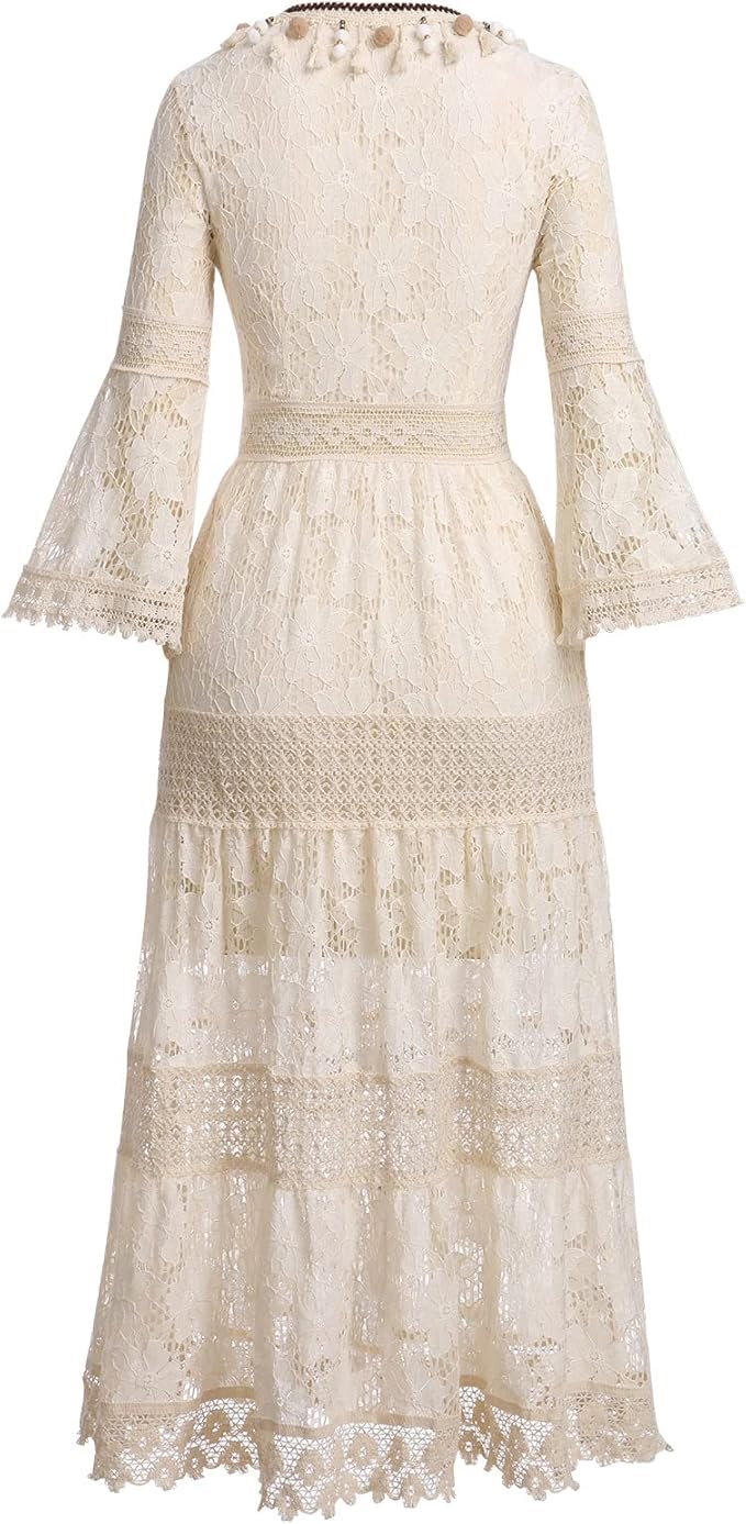 Tegan™ | Romantic Boho Maxi Dress