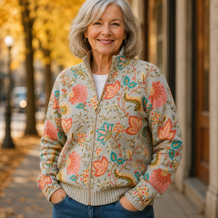 Constance™ | Cardigan with Vintage Blooms