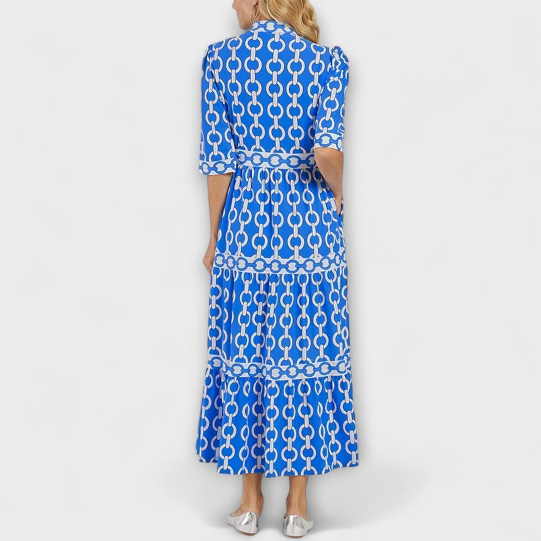 Cleo™ | Chain Print Midi Dress