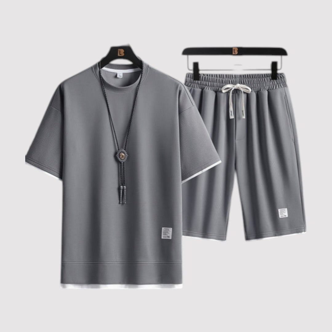 Michael Sydney men's t-shirt and shorts set, front view