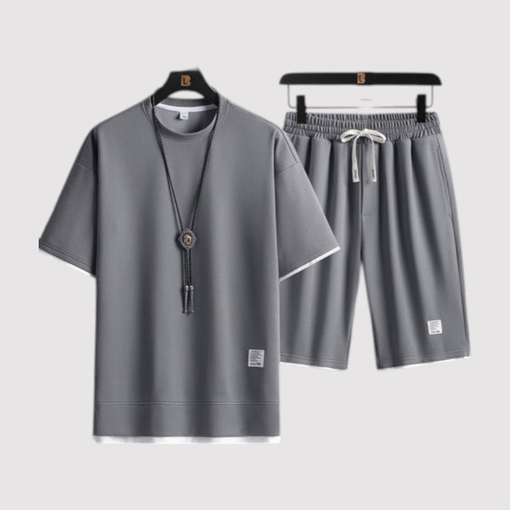 Michael Sydney men's t-shirt and shorts set, front view