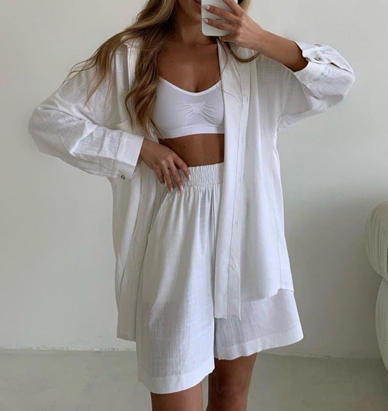 Kathleen™ | Oversized Shirt & Shorts Set