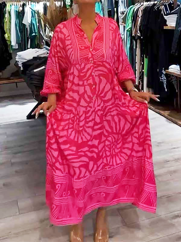 Gina™ | Vivid Print Maxi Dress