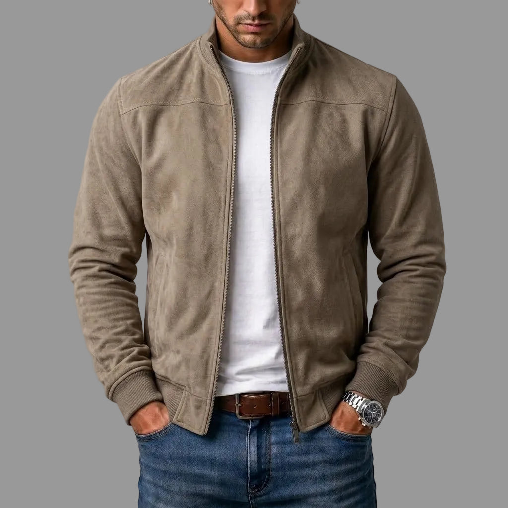 Brett Classic Zip Bomber Jacket