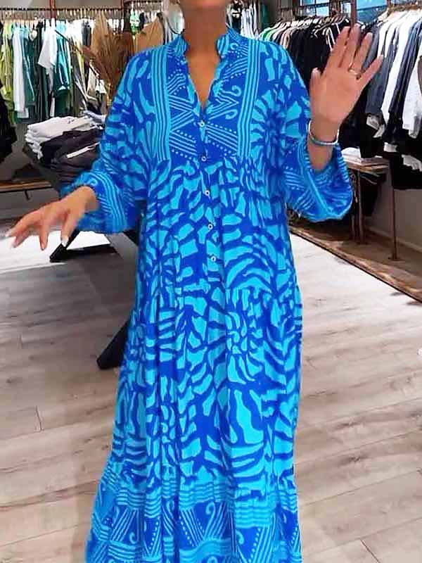 Gina™ | Vivid Print Maxi Dress