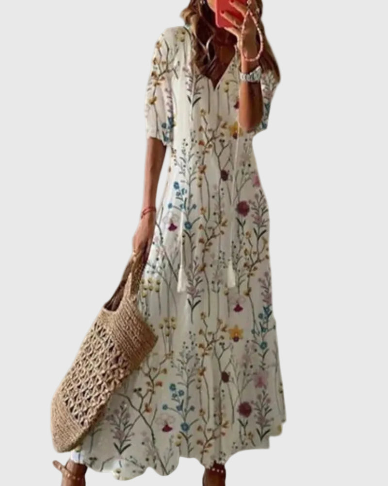 Heather™ | Vintage Boho Maxi Dress