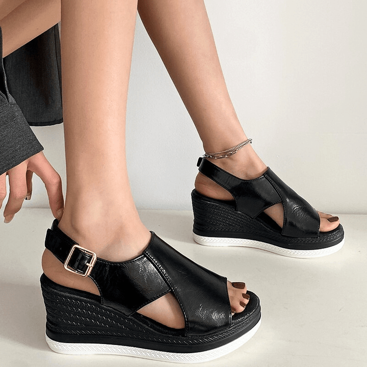 Karen™ | Metallic Comfort Sandals