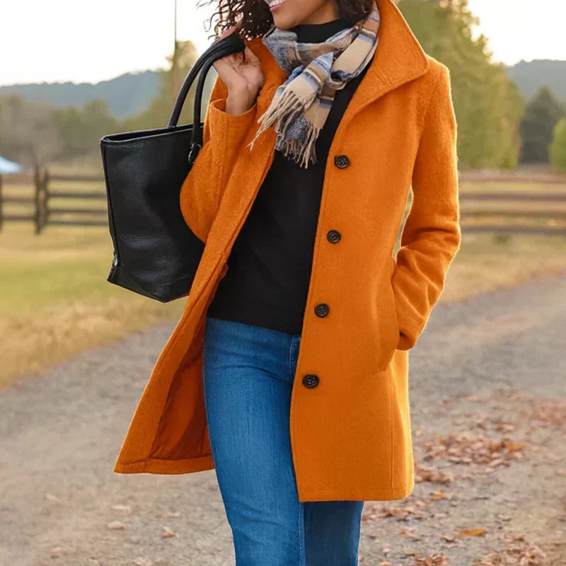 Glenda™ | Classic Buttoned Coat