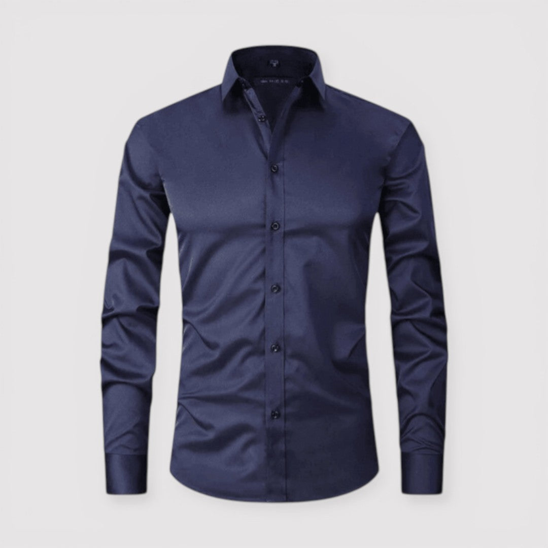 Michael Sydney men's classic collar shirt, front view
