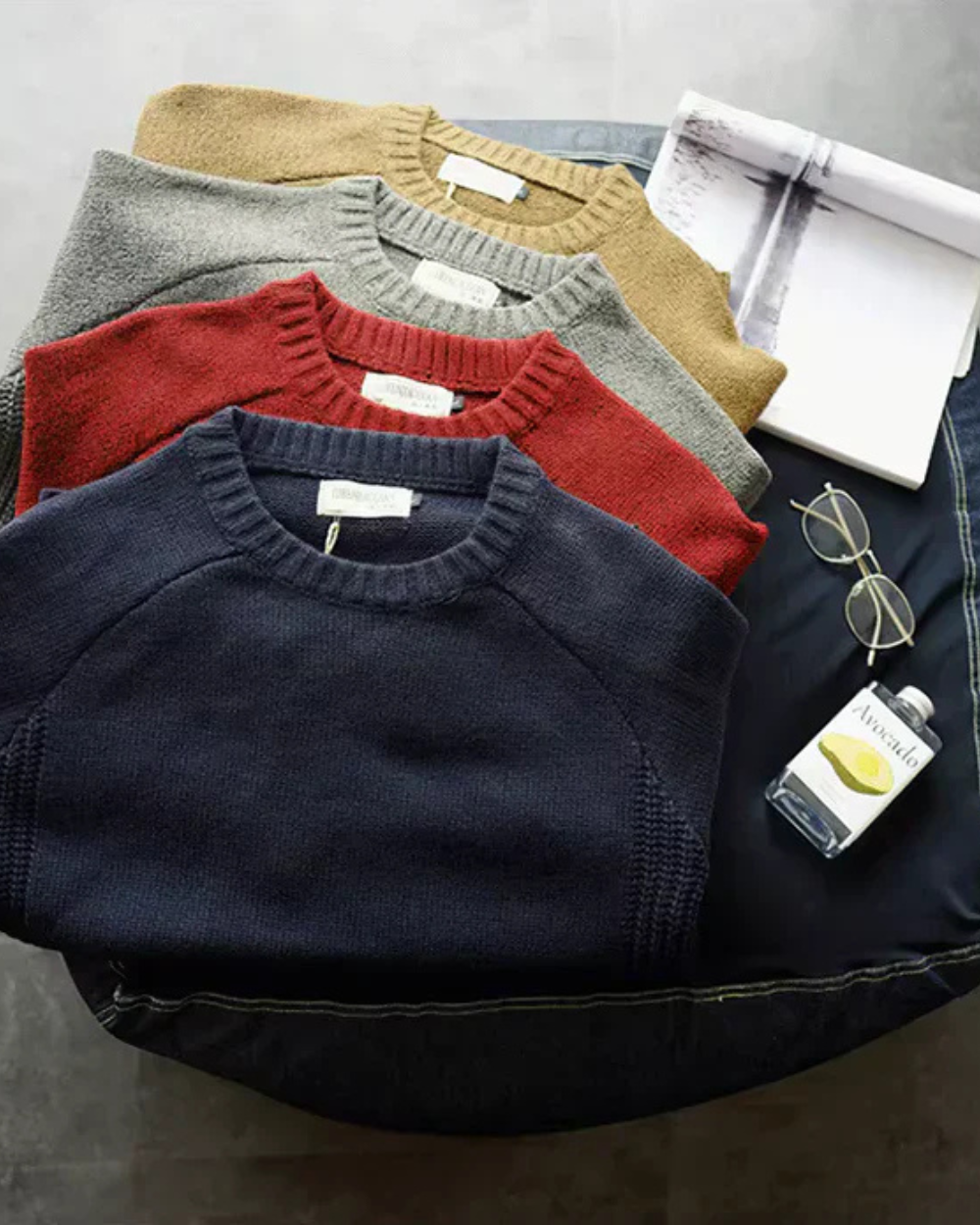 Michael Sydney men's Soft jumper, front view