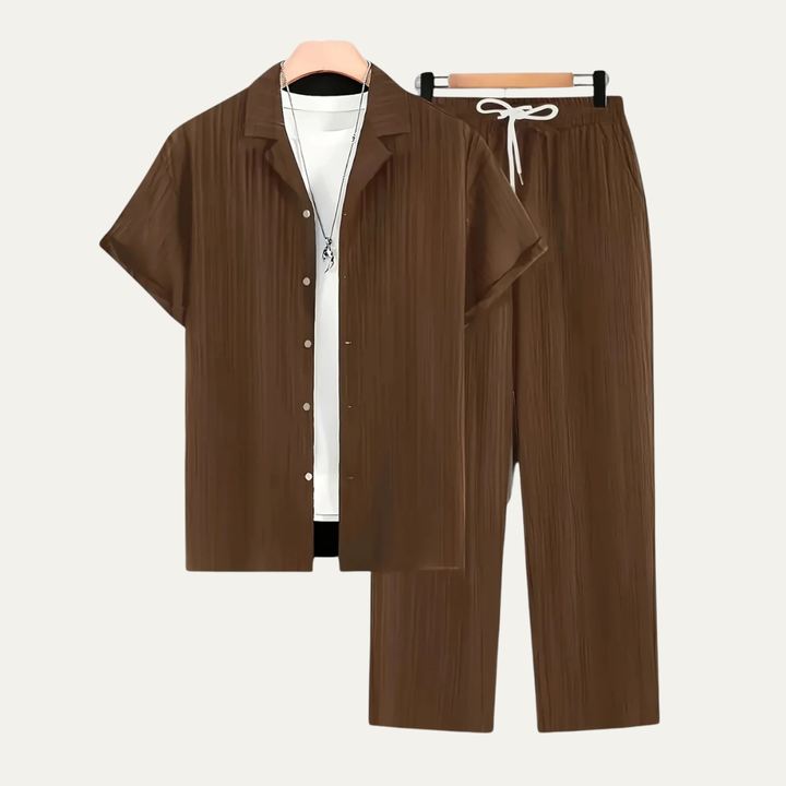 Michael Sydney men's summer set, front view