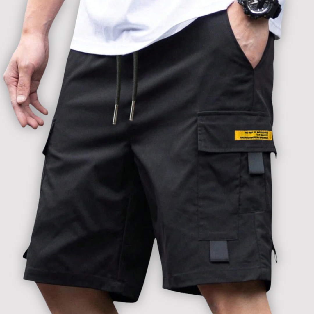 Michael Sydney men's cargo shorts, front view