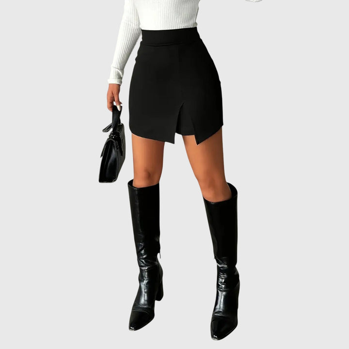 Susan™ | Mini Skirt with Front Slit
