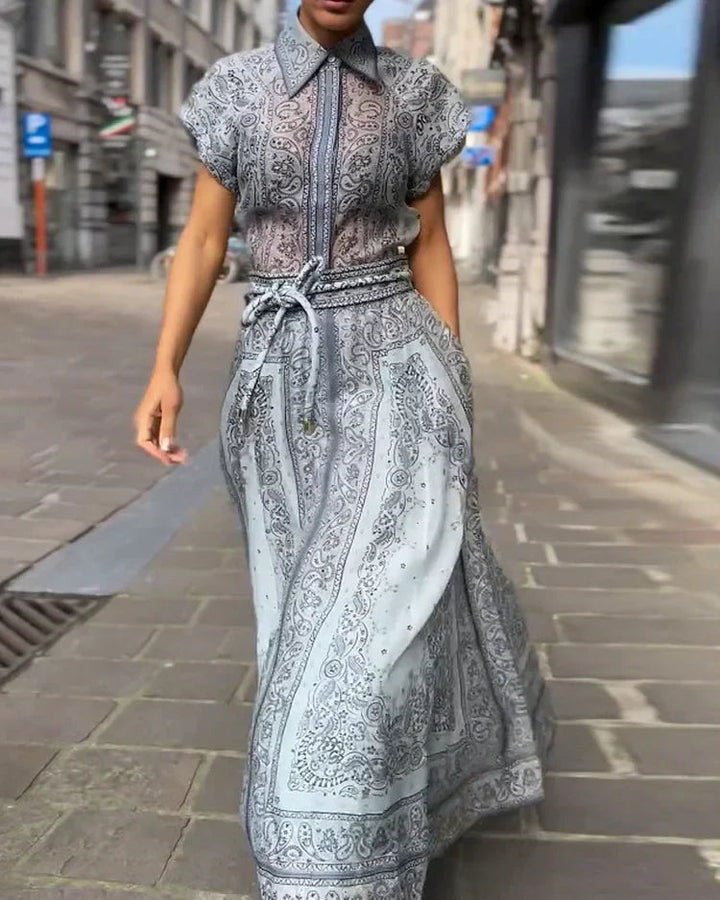 Gina™ | Boho Print Midi Set