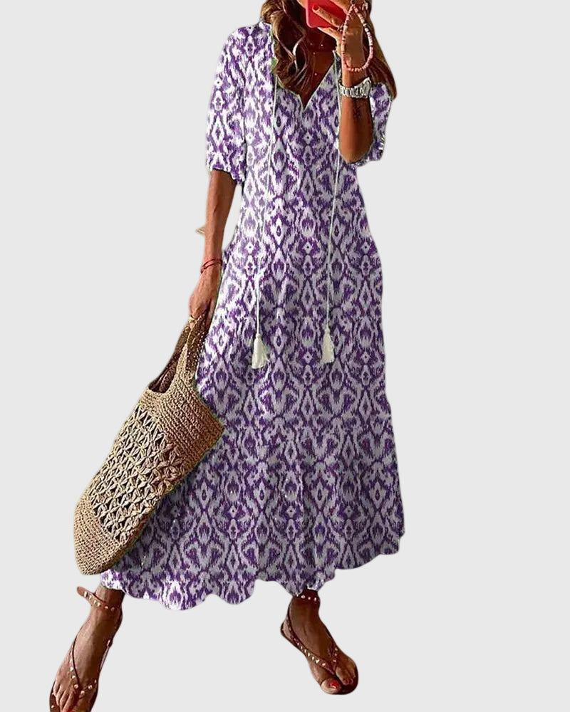 Heather™ | Vintage Boho Maxi Dress