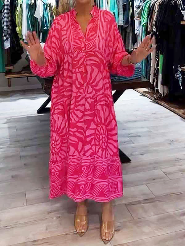 Gina™ | Vivid Print Maxi Dress