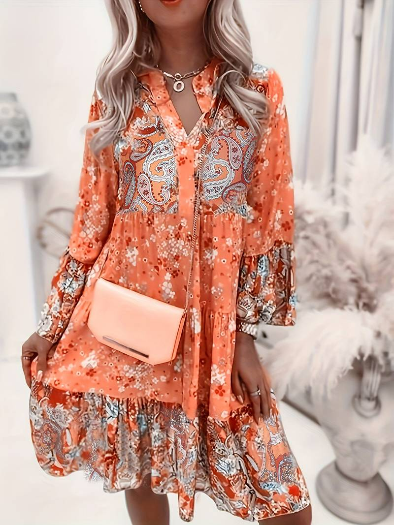 Leslie™ | Printed Boho Dress