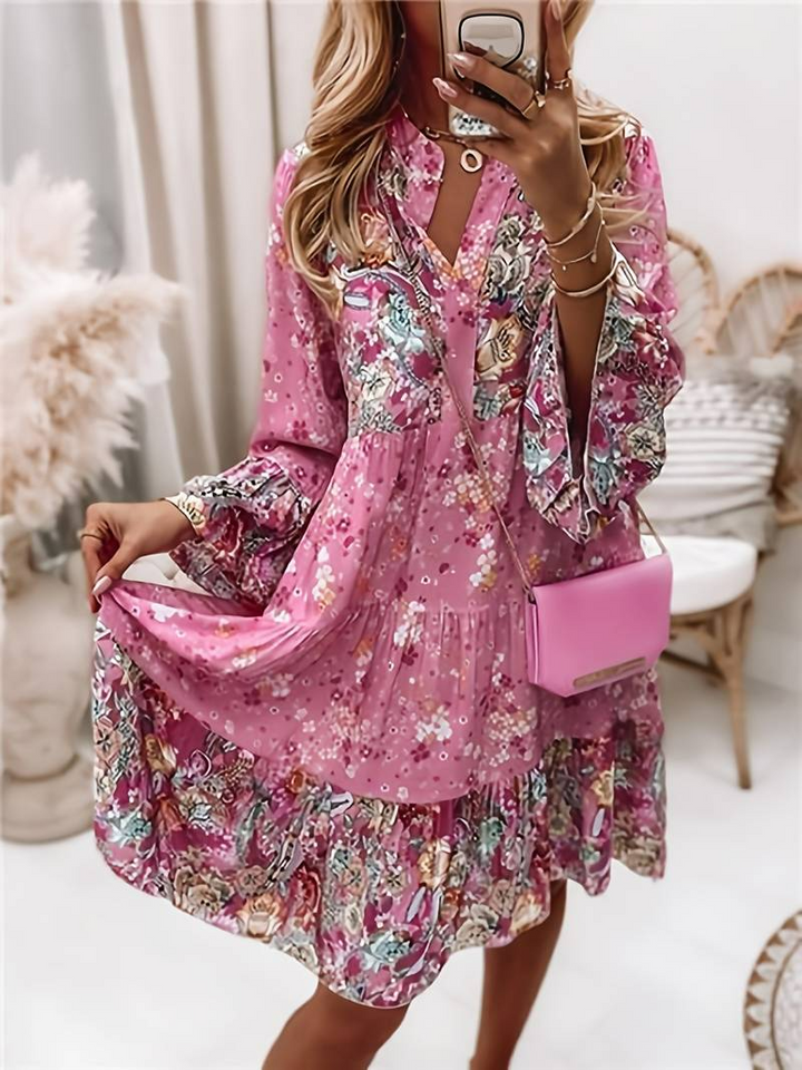 Leslie™ | Printed Boho Dress