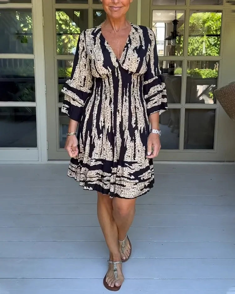Lynn™ | Boho Print Mini Dress