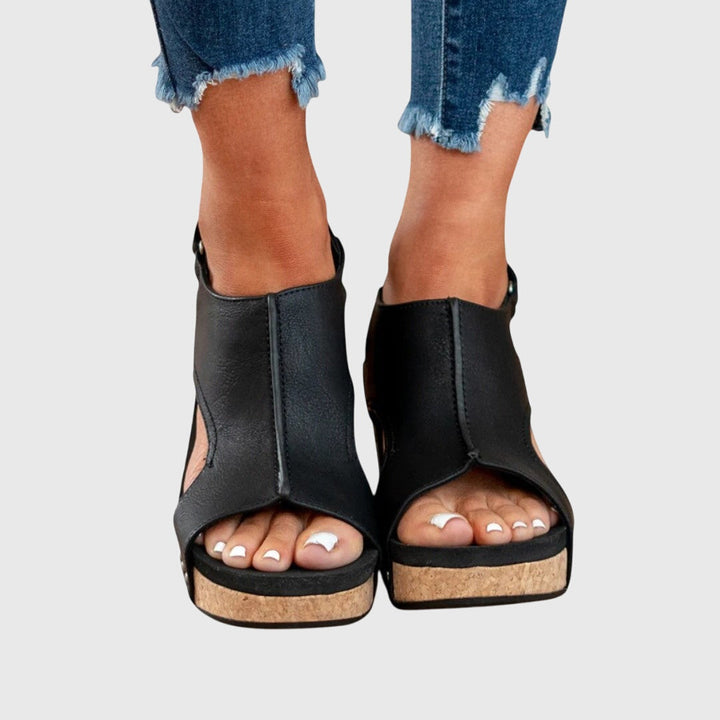 Jasmine™ | Cork Wedge Sandals