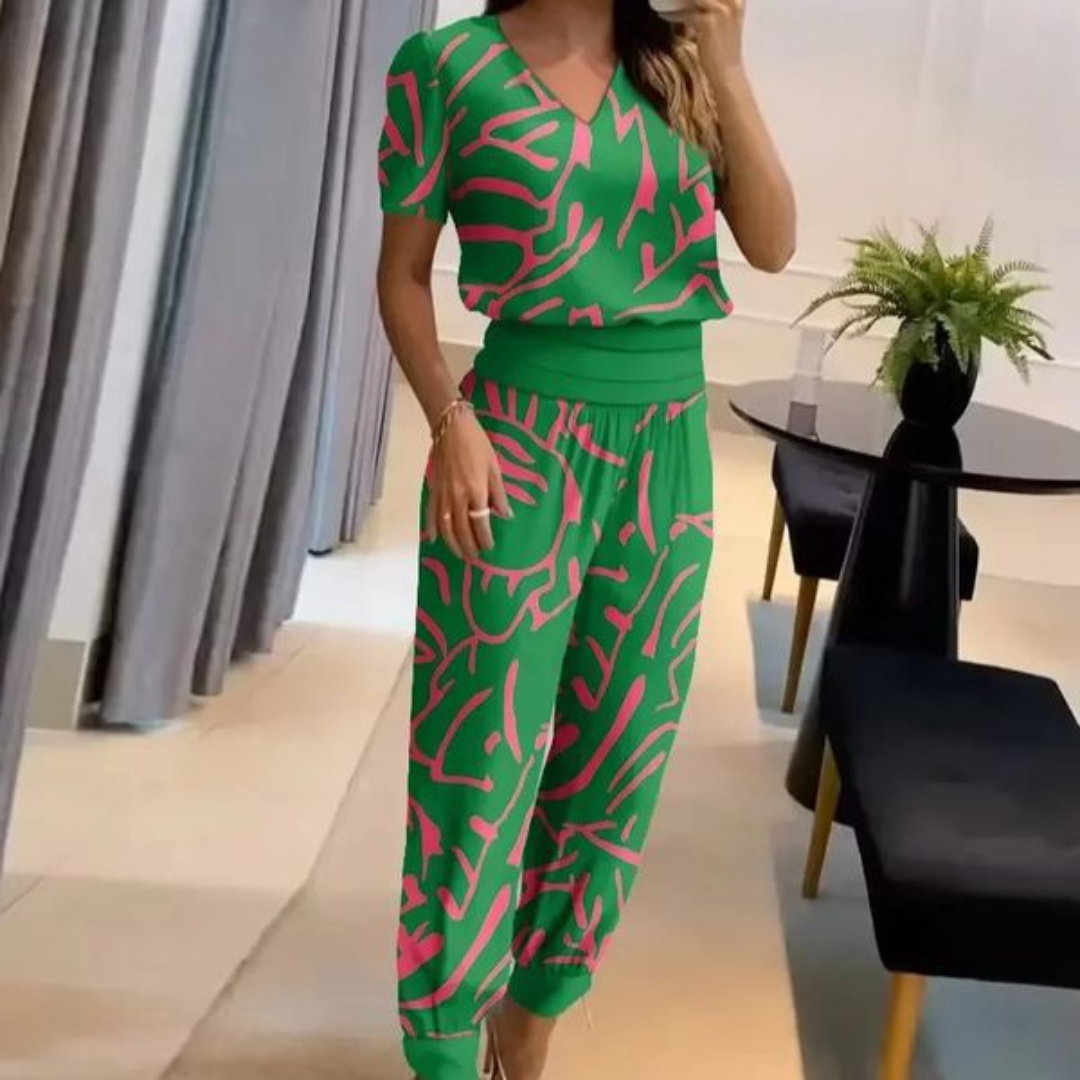 Megan™ | Blouse & Pant Set