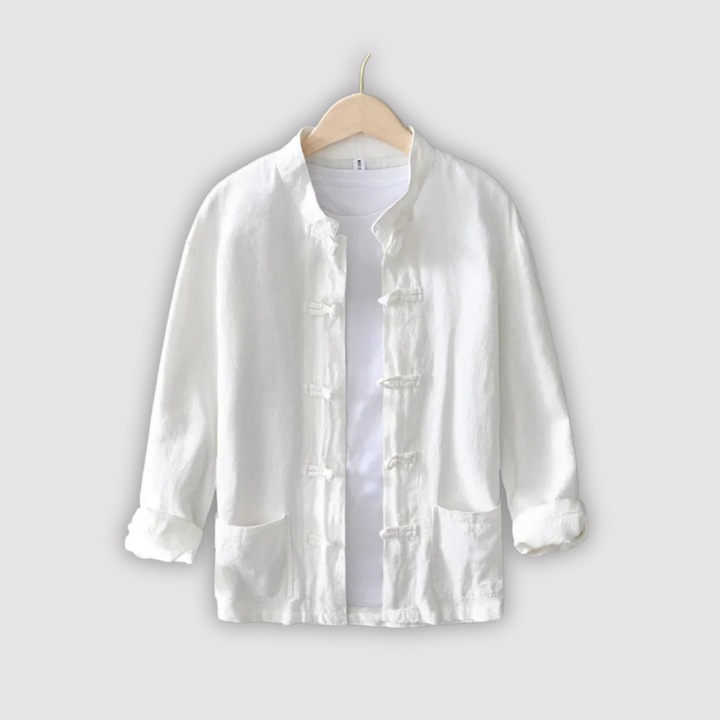 Michael Sydney men's airy long sleeve shirt, front view
