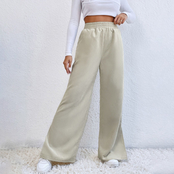 Yvette™ | Wide-Leg Ribbed Joggers