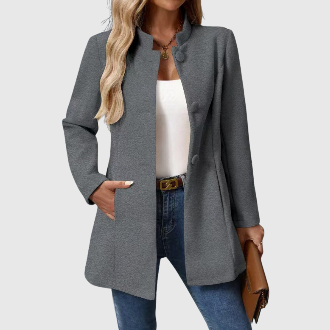 Madeline™ | Stand Collar Tailored Jacket