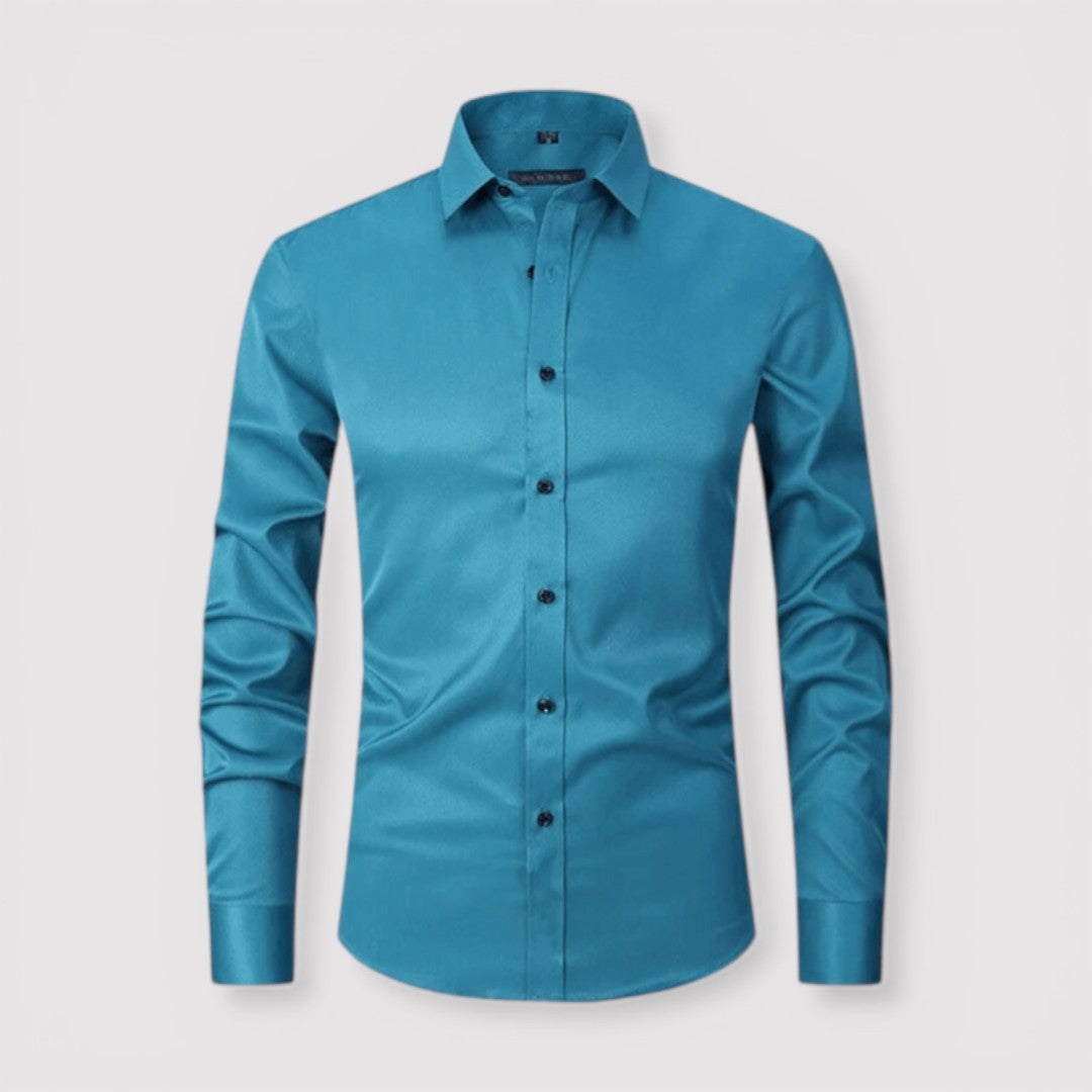 Michael Sydney men's classic collar shirt, front view