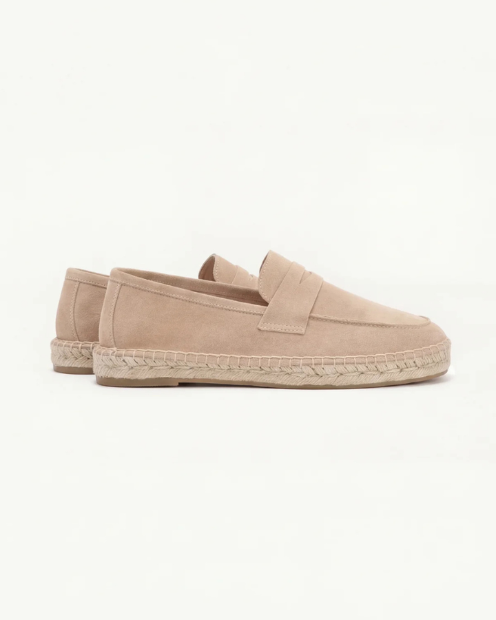 Michael Sydney men's espadrille in beige, front view