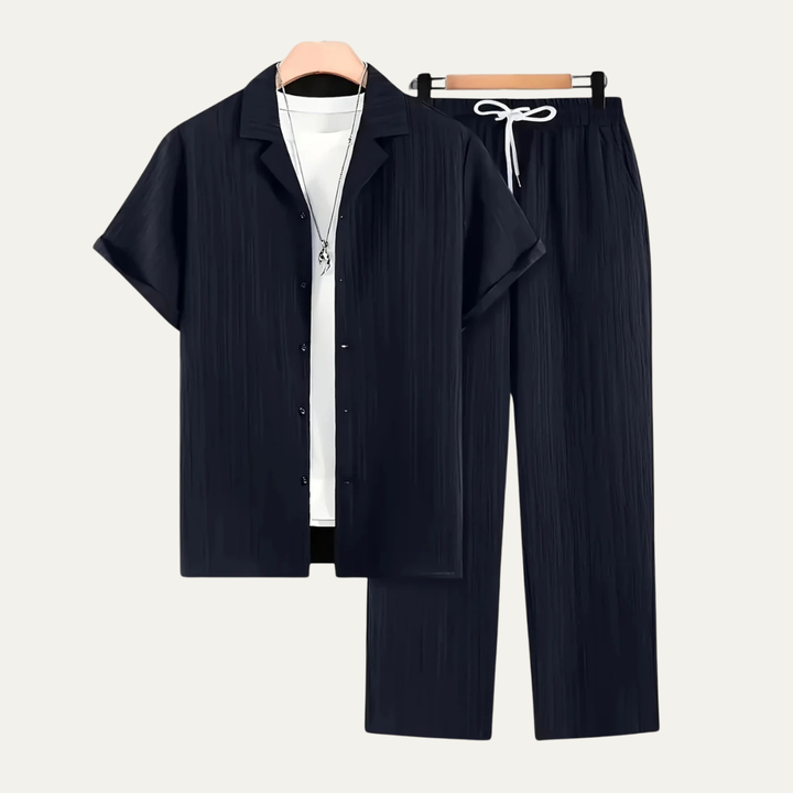 Michael Sydney men's summer set, front view