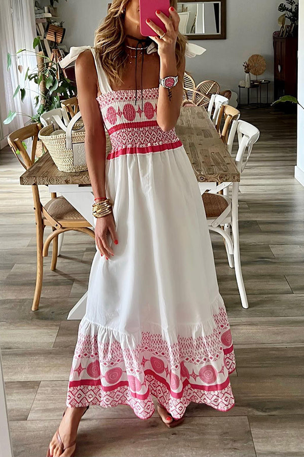 Sara™ | Boho Print Maxi Dress