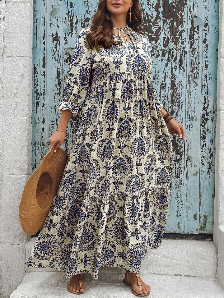 Melanie™ | Mosaic Print Maxi Dress