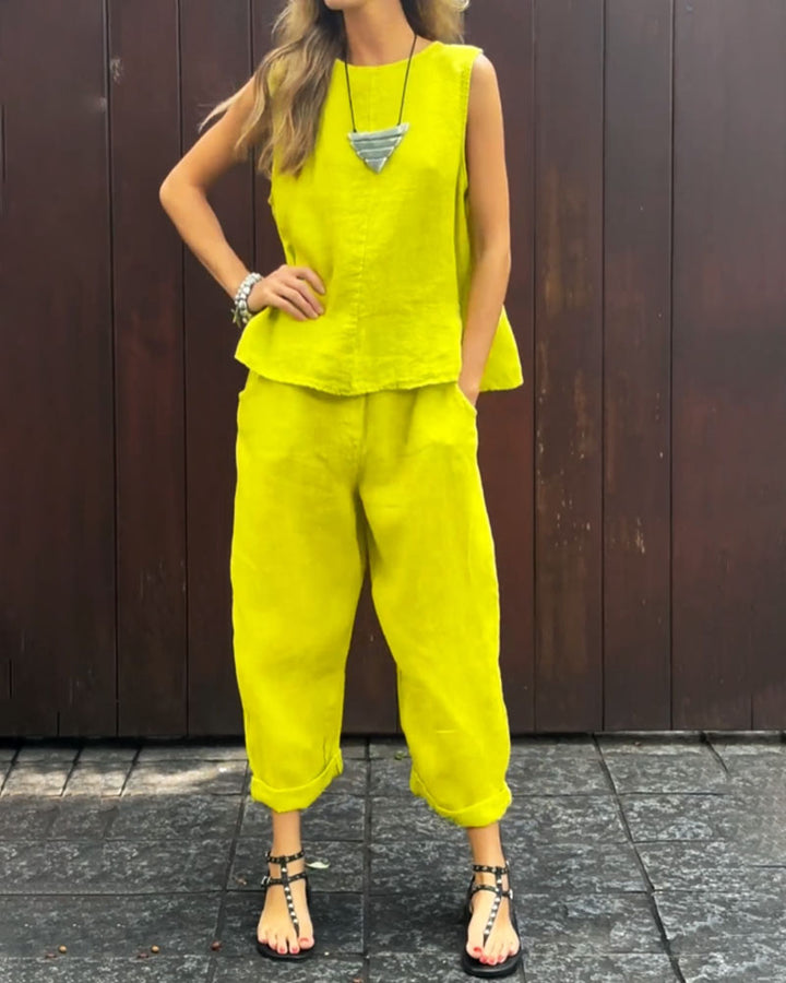 Cindy™ | Relaxed Sleeveless Set