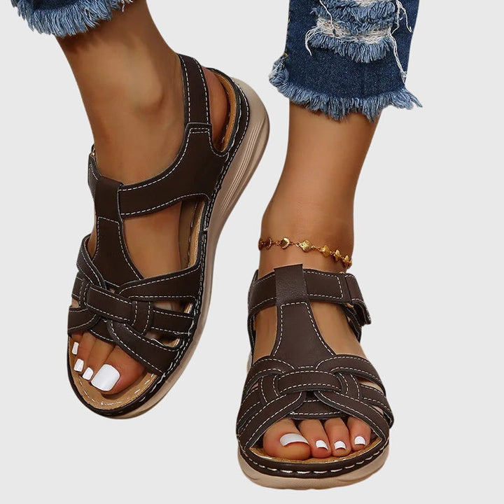 Emily™ | Woven-Effect Strap Sandals