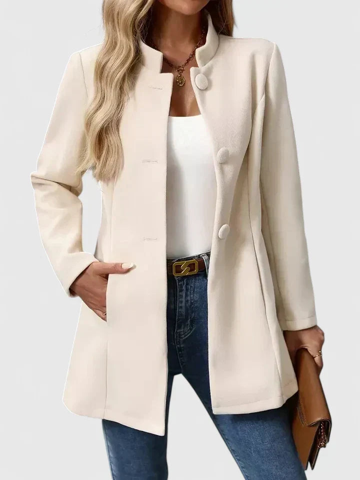 Madeline™ | Stand Collar Tailored Jacket