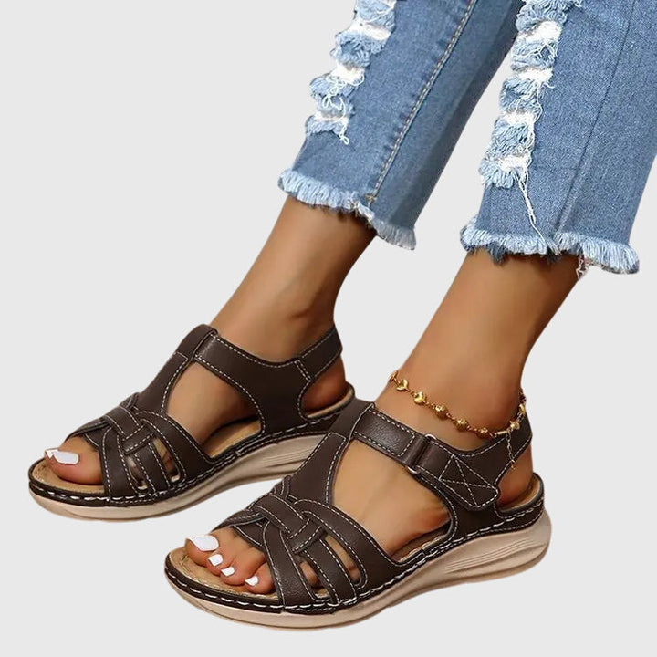 Emily™ | Woven-Effect Strap Sandals