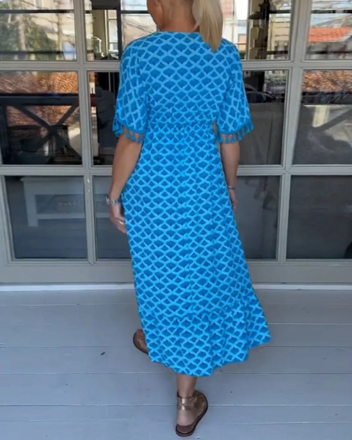 Gloria™ | Geo Print Maxi Dress