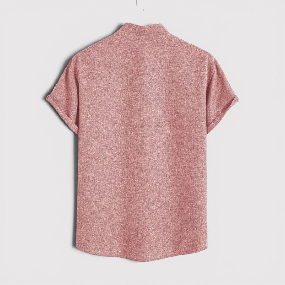 Michael Sydney men's lightweight collared shirt, front view