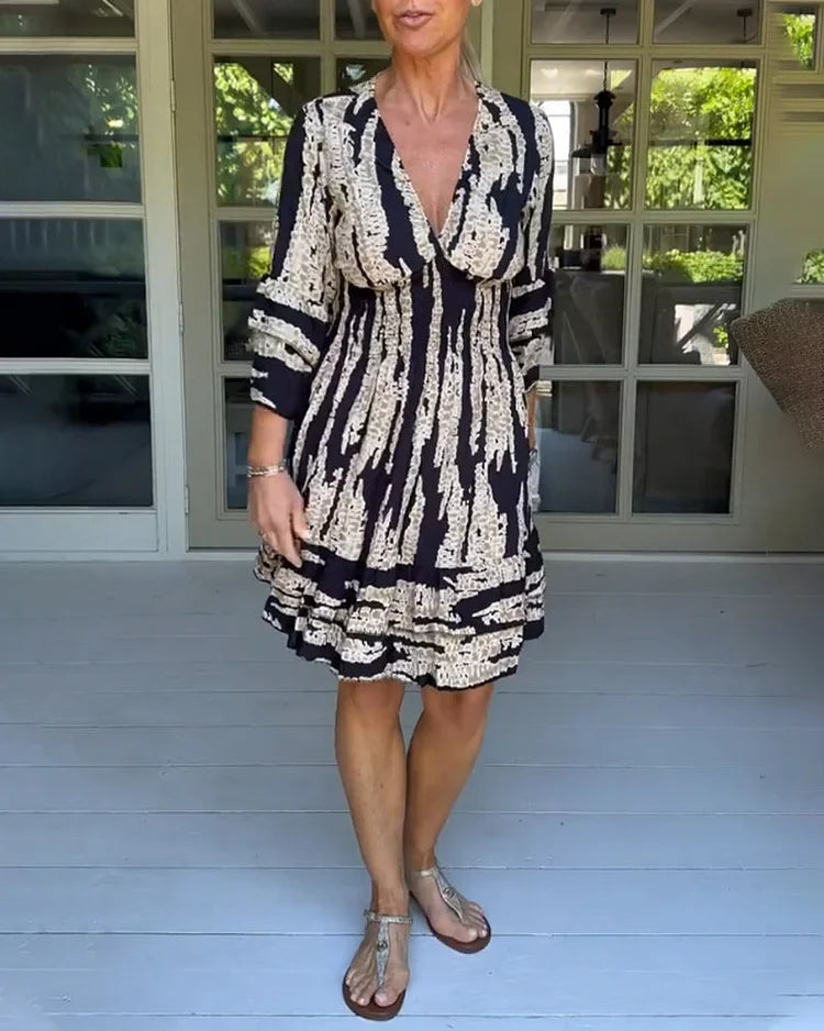 Lynn™ | Boho Print Mini Dress