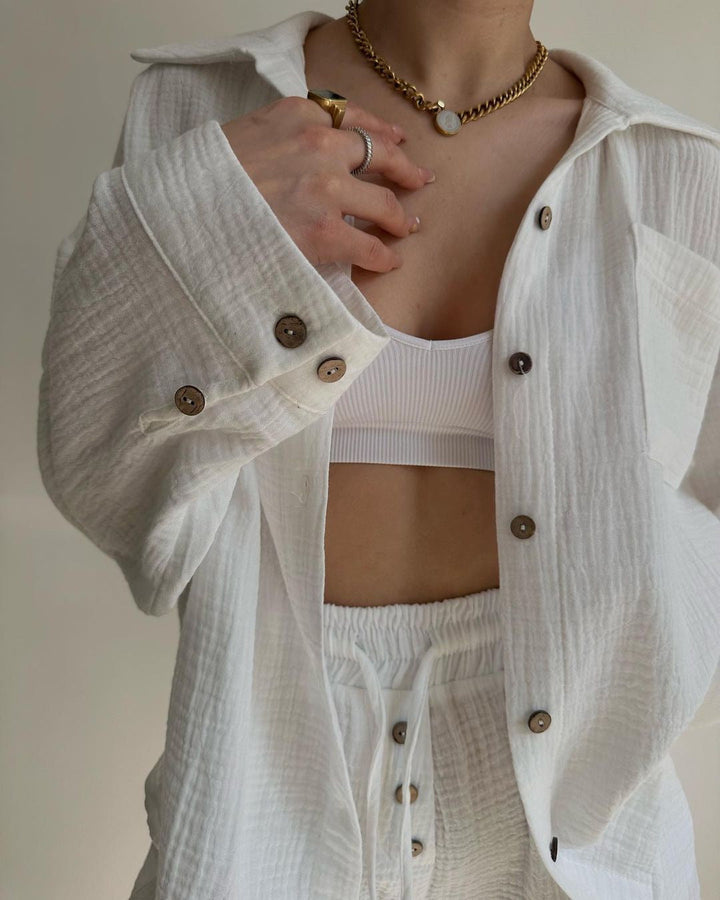Dawn™ | Airy Shirt & Shorts Set