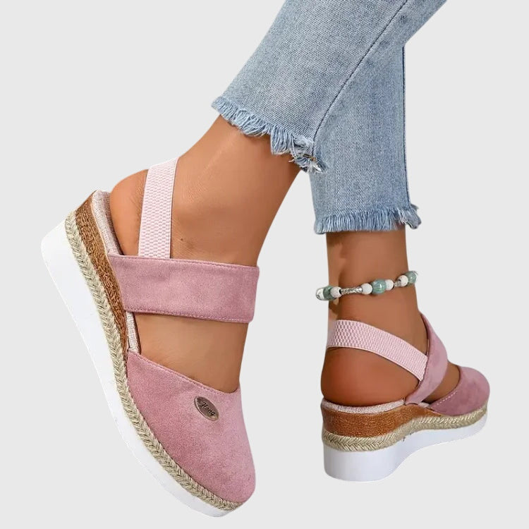 Rosalie™ | Closed Toe Wedge Espadrilles