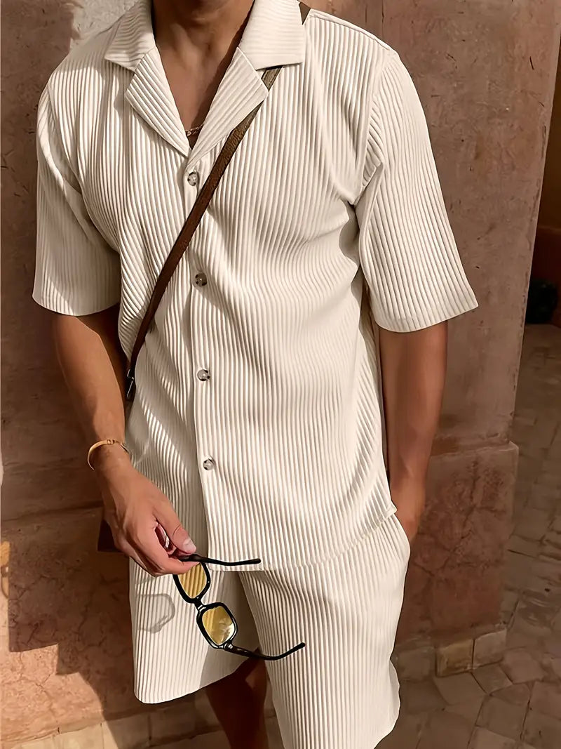 Michael Sydney men's summer set, front view
