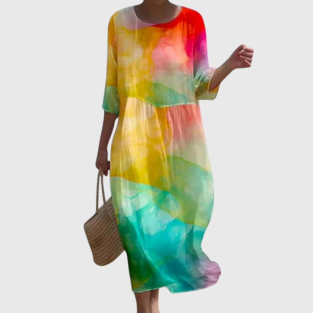 Rebecca™ | Flowing Floral Maxi Dress