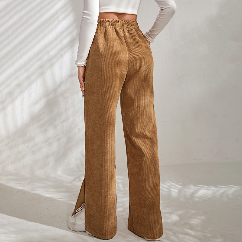 Yvette™ | Wide-Leg Ribbed Joggers