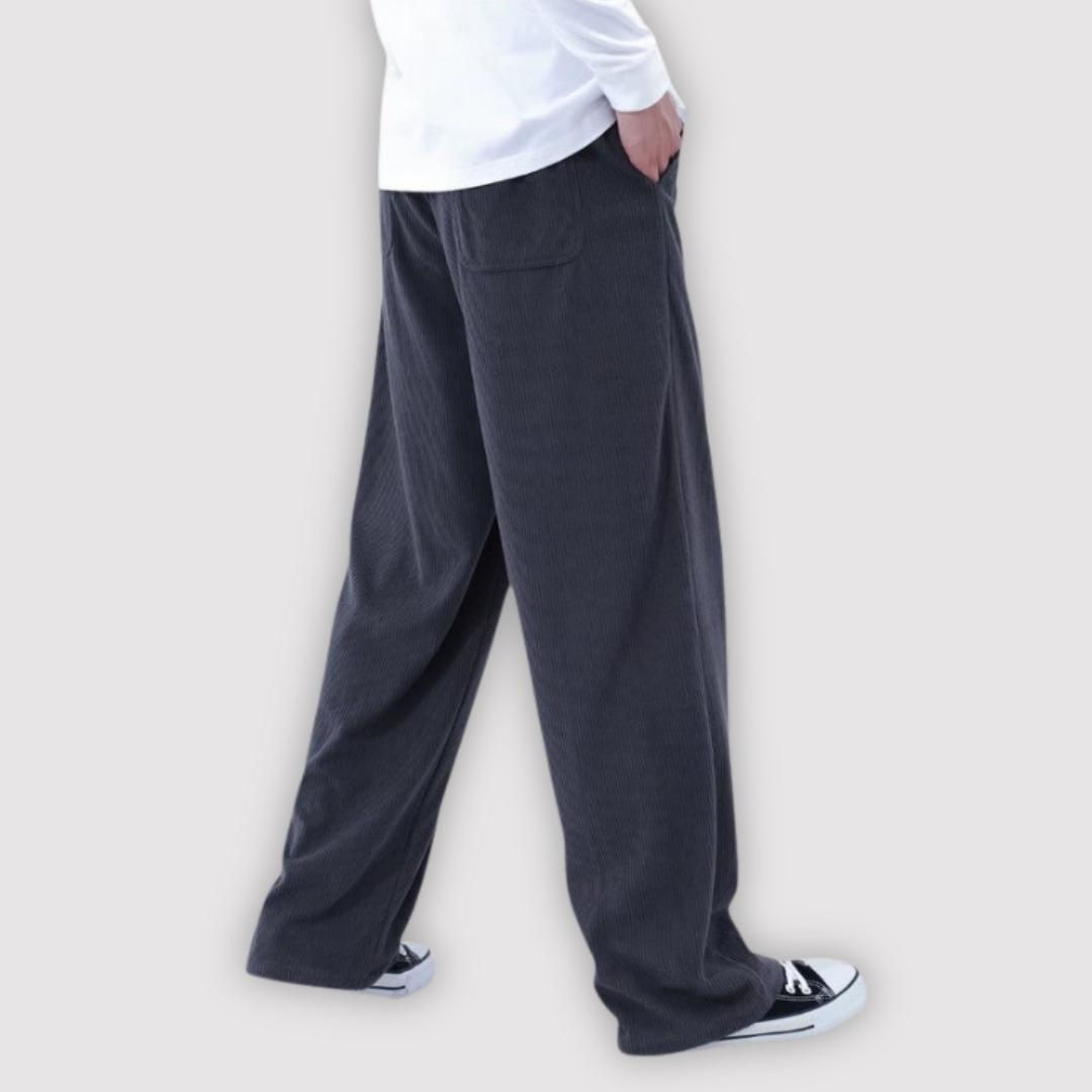 Michael Sydney men's wide-leg pants, front view