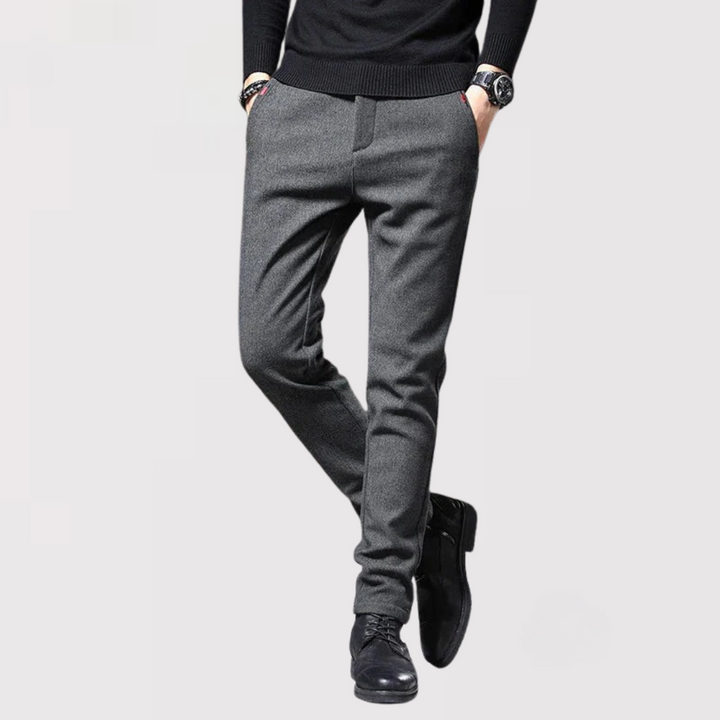 Michael Sydney men's pants with elastic waist, front view